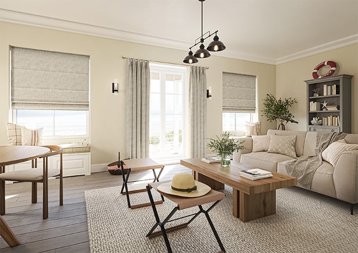 Foxford, Cheviot - Motorised Roman Blind - Image 6